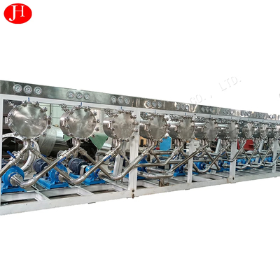 Máquina de procesamiento continuo de almidón de patata dulce con control PLC y pantalla de acero inoxidable