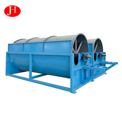 Electric Fresh Cassava Rotary Washer Machine Cassava Flour Productin Line