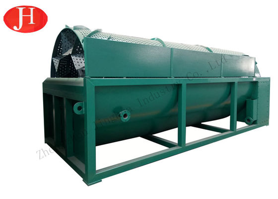 Máquina lavadora rotatoria de acero inoxidable para almidón de batata con control PLC