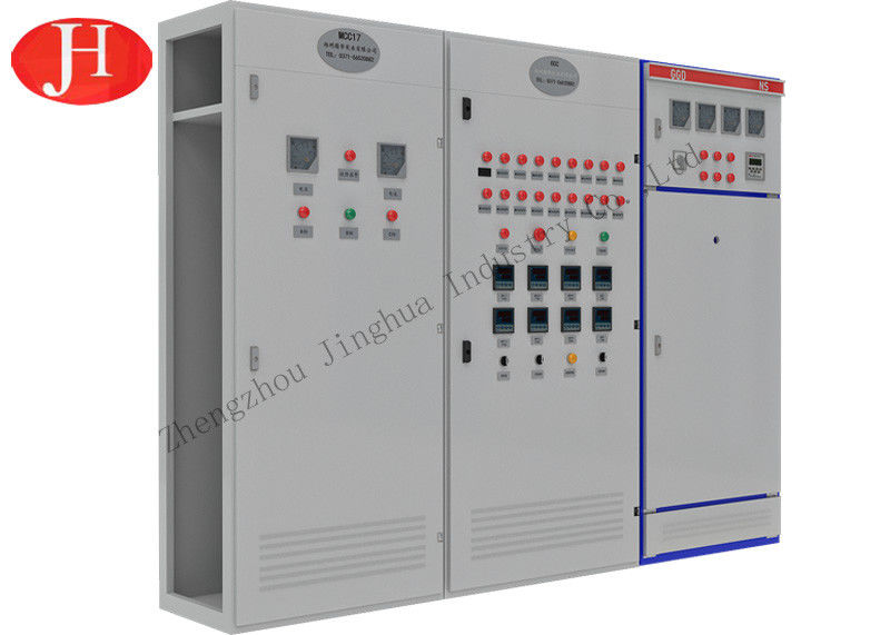 Equipo de procesamiento continuo de harina de patata dulce con salida y control PLC