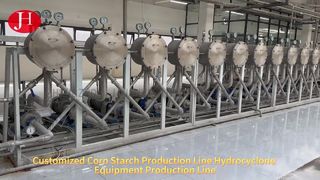 Línea de producción de almidón de maíz y operación automática para harina de maíz de grado alimenticio