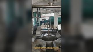 Tipo de procesamiento continuo Maquinaria para harina de patata dulce Maquinaria para moler harina de alimentos